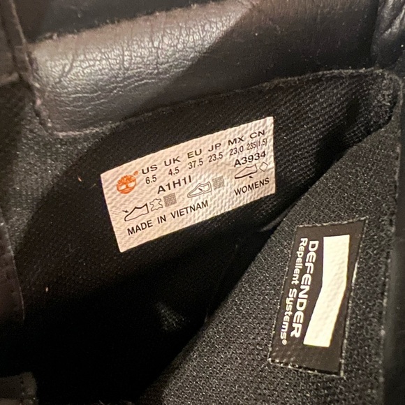 TIMBERLAND Allington Black Suede mid Lace Up Ankle Boots /size 6.5 - Picture 4 of 14